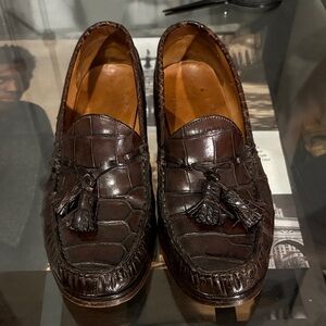 Polo by Ralph Lauren Dark Brown Crocodile Loafers